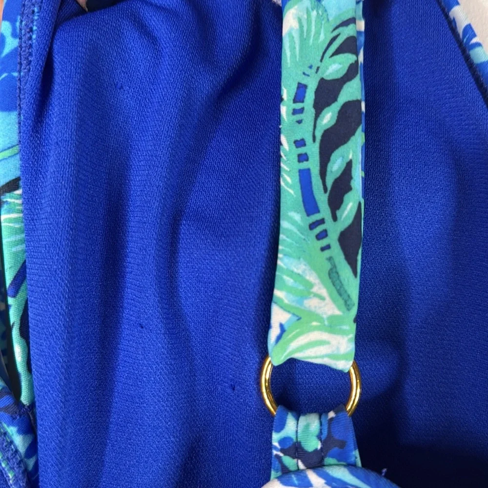Lauren Ralph Lauren Tankini‎ Swimsuit Top Blue Paisley Pattern Women’s Size 18 W